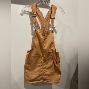 Garage Versatile Layering Camel/Tan Dress Overalls with Pockets Size S